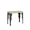 Consolle Allungabile 90-196x40x77 cm Paxon Small Premium Cashmere Telaio Antracite 