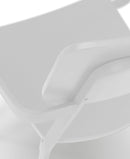 Set 4 Sedie 61x51,5xH82 cm in Legno e Metallo Woody capotavola Bianco
