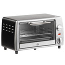 Fornetto Elettrico 750W 10 Litri con Griglia e Teglia Argento e Nero