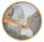 Horloge Murale Art Grey Ø60x6 cm en Fer MDF et Verre Multicolore