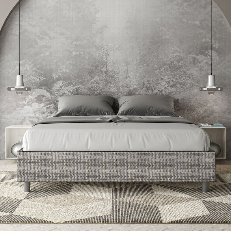 Letto Matrimoniale Azelia Labirinto 02 Grigio Varie Misure