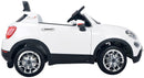 Macchina Elettrica per Bambini 12V con Licenza Fiat 500X Bianca