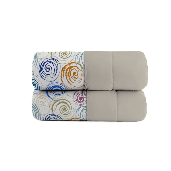 online Trapunta Invernale Stampata in Microfibra 200gr Double Face Spirals Varie Misure