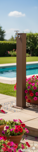 Fontana da Giardino con Rubinetto Belfer 42/RE Ruggine