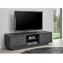 Porta TV Rock 2 ante effetto marmo nero 139x43x44h