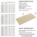 Piatto Doccia in Pietra 80x120 cm Bonussi Ardesia Stone Central Marrone Seconda Scelta