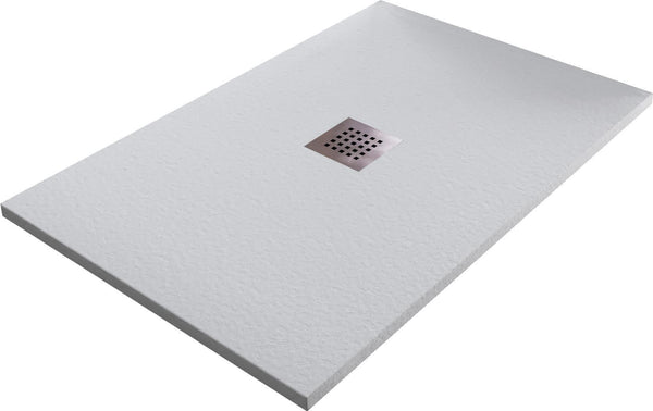 prezzo Receveur de douche en Bonussi Slate Stone Central Grey Différentes tailles