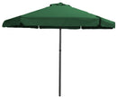 Ombrellone da Giardino Ø2,3m in Metallo e Poliestere Verde Scuro