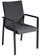 Chaise de jardin empilable 58x63x91 cm en aluminium gris Santa Fè
