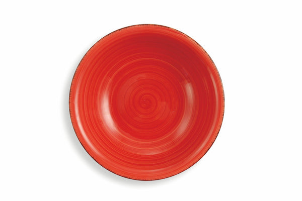 sconto Set de 6 Assiettes Creuses Ø21,5 cm en Gres VdE Tivoli 1996 Rosso Baita
