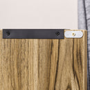 Mobiletto Multiuso 80x40x80 cm in Legno e Metallo Grigio