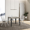 Tavolo Allungabile 90-246x90x77 cm Karamay Premium Cashmere Telaio Antracite 