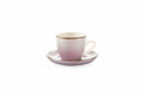 Set 6 Tazzine Caffè in Gres Colorato con Piattino 90 ml Villa d'Este Home Tivoli Baita