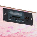 Quadro stampa bluetooth azzurro cm 150x50x4