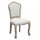 Chaise Charlene 52x50x100 h cm en Bois Beige