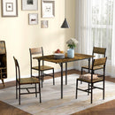 Tavolo da Pranzo a Ribalta 2-4 Persone Stile Industriale 120x79x79 cm Marrone Rustico
