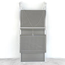 Lettino Prendisole da Giardino 181x60xH39 cm in alluminio ecrù Bagnino