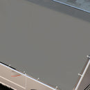 Copertura di Ricambio 600x300 cm Anti-UV per Carport Auto con Corde Elastiche in PE Grigio Scuro      