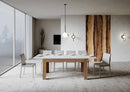 Tavolo Allungabile 160-220x90x77 cm Bibi Mix Bianco Frassino