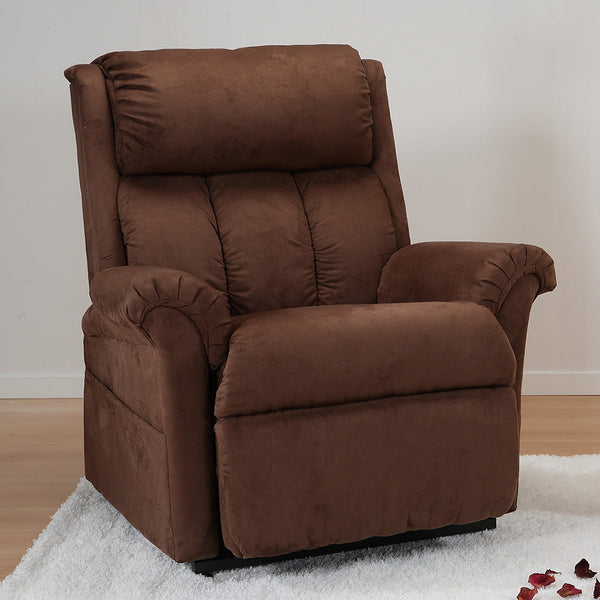 Fauteuil relax électrique Greta avec moteur de massage Lifter Lift 1 en microfibre marron prezzo