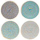 Set 4 Tovagliette Ø38 cm  in Paglia e Carta VdE Tivoli 1996 Spiral