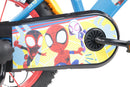 Bicicletta per Bambini 14" Marvel Spidey Freni Caliper e Stabilizzatori in Acciaio Hi-Ten Azzurro