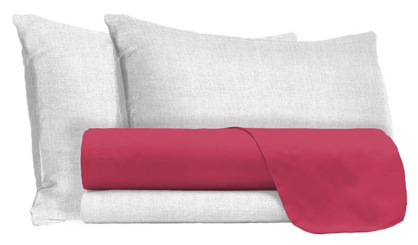 prezzo Ensemble de draps et taies d'oreiller en coton fraise différentes tailles
