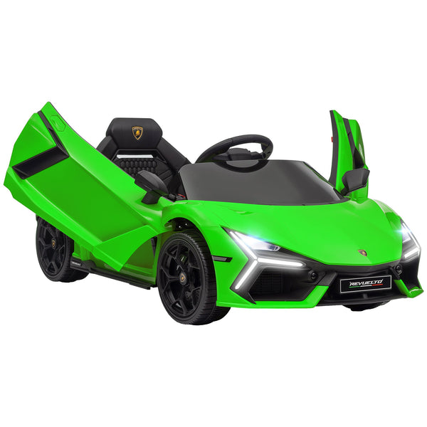 Macchina Elettrica per Bambini Licenza Lamborghini Revuelto 12V Guida Manuale e Telecomando Verde sconto