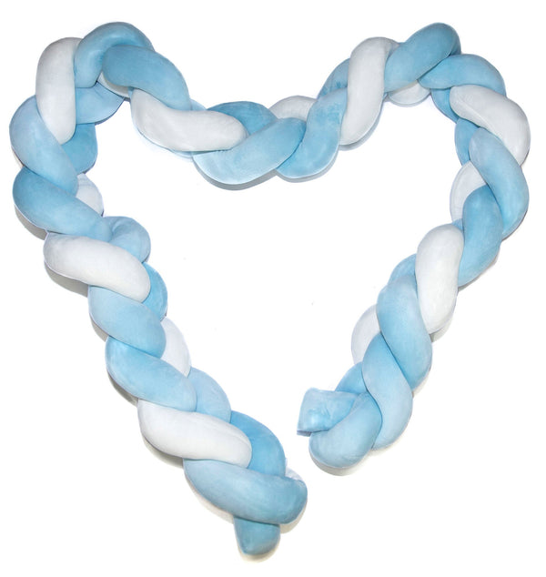 prezzo Tresse Bumper pour Berceau Réducteur 2m Dolce Nanna Bleu Clair