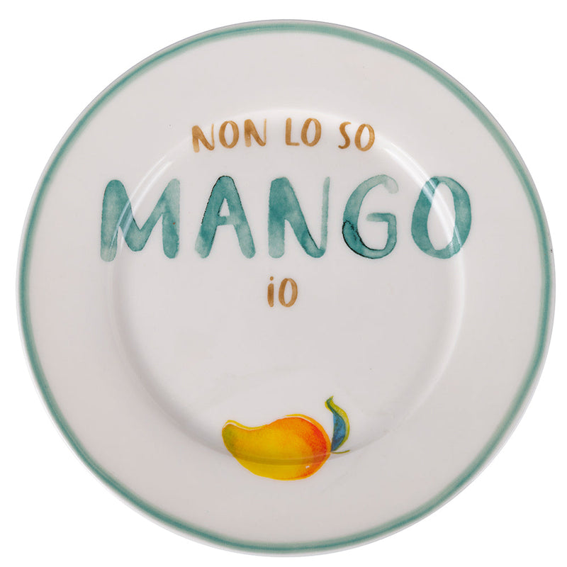 Set 6 Piattini Frutta Ø19x1,5 cm in New Bone China VdE Tivoli 1996 Le Travisate Bianco