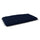 Maxi coussin rembourré et matelassé pour chiens et chats en microfibre bleu foncé