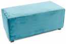 Panca in Velluto 100x48x44 cm Soriani Verde Tiffany