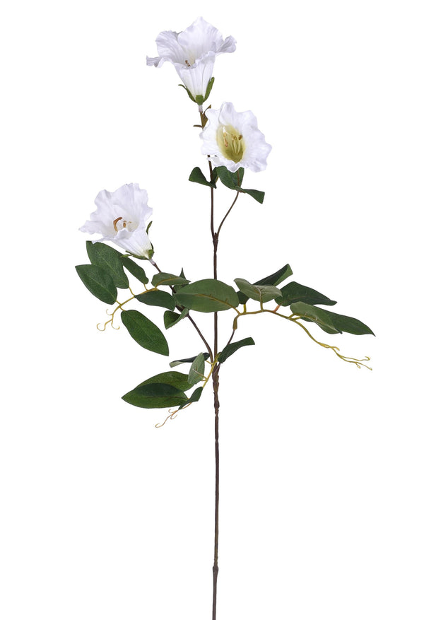 Lot de 6 campanules artificielles avec fleurs hauteur 77 cm blanc sconto