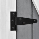 Casetta da Giardino Portautensili con Doppia Porta139x75x160 cm in Legno Grigia