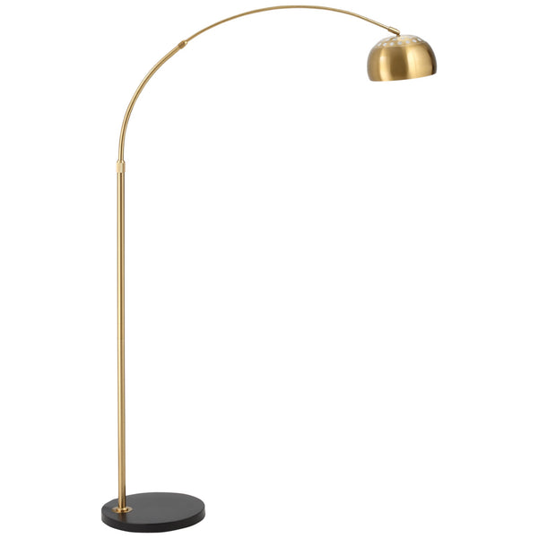 Lampadaire Arc 30x100x167 cm E27 Abat-jour en Métal Doré et Noir prezzo