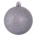 Set 8 Palle di Natale Ø8 cm in Plastica Argento