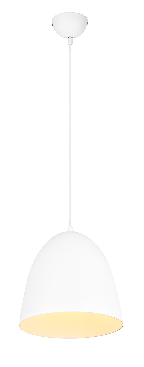 Lampada a Sospensione da Interno Attacco E27 in Metallo Bianco Opaco sconto