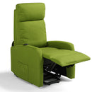 Poltrona Alzapersona Elettrica 2 Motori 67x75x110 cm in Tessuto Seattle Verde Adrenalina
