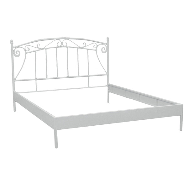 acquista Cadre de lit double en métal 160x200cm Viareggio Classic Blanc