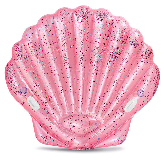 Materassino Gonfiabile Conchiglia Glitter 178x165x24 cm Intex 57257EU/EP