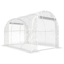 Serra a Tunnel 2x3x2 m con Porte Avvolgibili Telaio in Acciaio e Copertura in PE Anti-UV Trasparente      