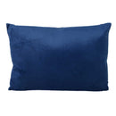 Cuscino Decorativo Rettangolare 35x50xh10 cm in Velluto Blu