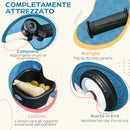 Triciclo per Bambini 70,5x50x58 cm con Seduta Regolabile e Campanello Rosa  