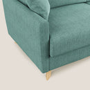 Divano Letto 3 Posti 180x94x97 cm in Tessuto Verde Acqua