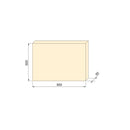 Piano D’Appoggio per Tavoli 900x500 mm in Legno Emuca Rovere