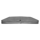Telo Copertura per Vasca Idromassaggio 210x210x10 cm Design Pieghevole con Maniglie e Cinghie Grigio  