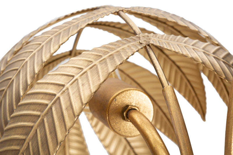 Lampada da Terra Leaf 68x164x68 cm in Ferro Oro