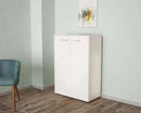 Mobiletto 2 Ante River 68x34x93,5 cm in Truciolare bilaminato Bianco Seconda Scelta