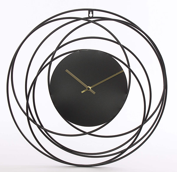 online Orologio da Parete Ø50 cm in Mdf e Metallo Nero