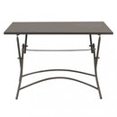 Tavolo Bristol 110x70x72 h cm in Acciaio Taupe